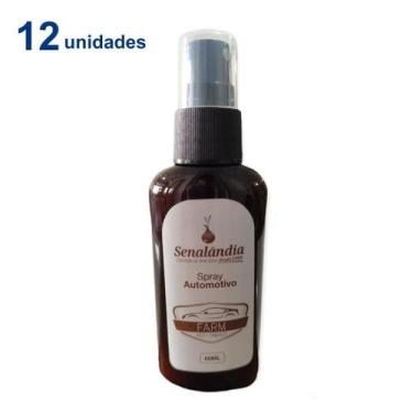 Imagem de Kit 12 Cheirinho de Carro Odorizador Automotivo Aromatizador Spray 60m