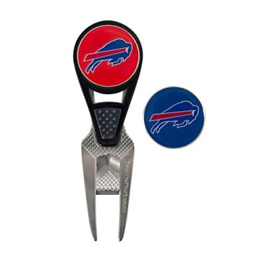 Imagem de Team Effort Buffalo Bills CVX Ferramenta de reparo de marcas esféricas e 2 marcadores de bola