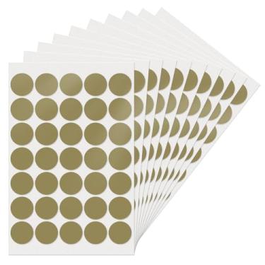 Imagem de YIKIADA Adesivos de bolinhas douradas, etiquetas redondas de 2,5 cm, decalques de codificação de cores, etiquetas coloridas para escritório, sala de aula, casa, quintal, venda 350 peças