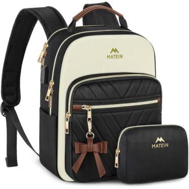 Imagem de Mochila MATEIN Mini para mulheres com porta USB à prova d'água