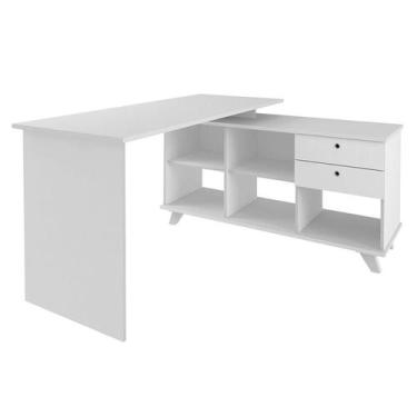 Imagem de Escrivaninha Gold 2 GV Branca - Artany, Branco