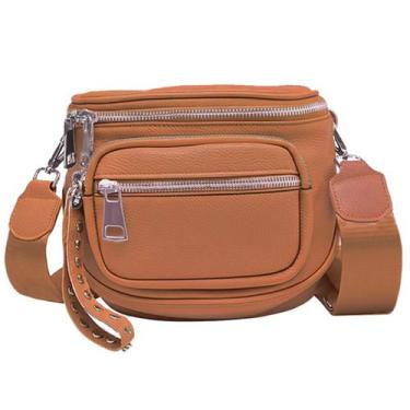 Imagem de Bolsa Pochete Feminina Couro Transversal Ombro Estilosa Bag - Klizz, C