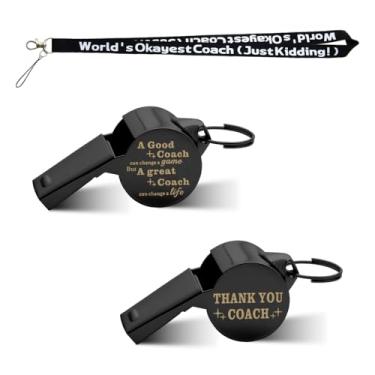 Imagem de Presentes do time de treinador de hóquei, basquete, futebol, treinador, presente para homens e mulheres, agradecimento, apito com cordão, presentes engraçados para treinadores de torcida para