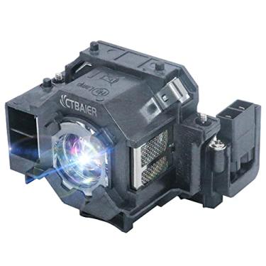 Imagem de CTBAIER Lâmpada De Reposição Para Projetor Epson Elplp42 Powerlite Home Cinema Emp-X56 280 400 400W 822 822H 83 83C 83H 400We 822P 83E 410W 83He 410We Ex9 83+ V13H010L42