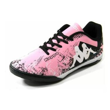 Imagem de Chuteira Futebol Indoor Tenis Futsal Adulto Kappa Seattle Rosa-Masculino