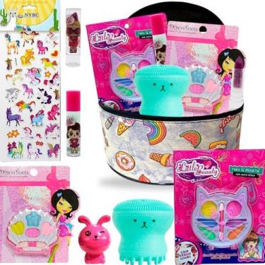 Imagem de Kit Estojo Maquiagem Infantil Maleta Completa - Nova Avenida