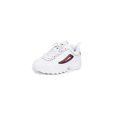 Imagem de Fila Tênis feminino com bordado Disruptor II, White/Navy/Red, 5