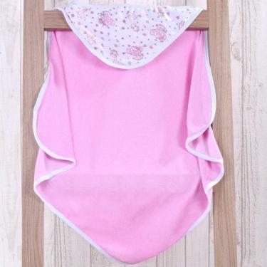 Imagem de Toalha Capuz Bebê 70x70 Toque Aveludado Super Macia - BENE CASA