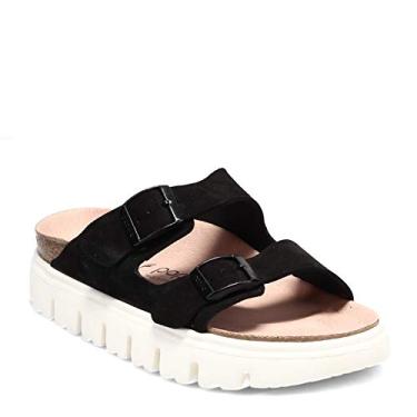 Imagem de Sandália feminina Birkenstock Arizona grossa, Black Suede, 11-11.5 Narrow