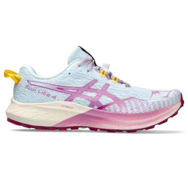 Imagem de ASICS Tênis de corrida feminino Fuji Lite 4, Azul claro/amora-preta, 41