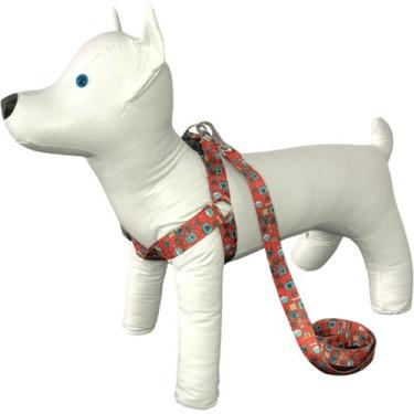 Imagem de Peitoral Com Guia Seda Premium Americano Para Cães n1 - Mirante Pet