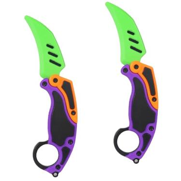Imagem de Dreamplay Fidget Gravity Karambit Knife, 2 Pcs 3D Printed Gravity Toys Fake Knife Perfect for Anxiety Stress Relief Autism and ADD