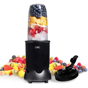 Imagem de COOK WITH COLOR Liquidificador Pessoal De 600 W, Capacidade 793 Ml, Jarra Sem Bpa, Lâminas Para Triturar Gelo, Ideal Smoothies E Mais, Pés Antiderrapantes, Fácil Limpar, Preto