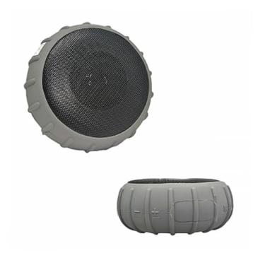 Imagem de Caixa de Som Bluetooth Portátil, 10W RMS, À Prova D'água IPX4, TWS, Bateria 1200mAh, 13,5 cm (Cinza)