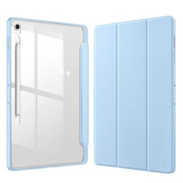 Imagem de Fintie Capa fina híbrida para Samsung Galaxy Tab S10 FE Plus 13,1 polegadas modelo 2025 (SM-X620/X626) com suporte para caneta S, capa à prova de choque com capa traseira transparente transparente