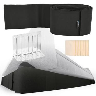 Imagem de Homakover Bloqueador de sofá de 2,5 m, amortecedor de alça elástica ajustável para evitar que brinquedos e detritos, conectores para sofás fiquem presos sob móveis e sofás (28 pés x 11 cm)