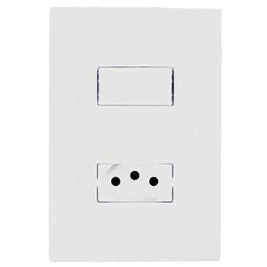 Imagem de Conjunto Interruptor Simples E Tomada 20A I9 94201 Ilumi