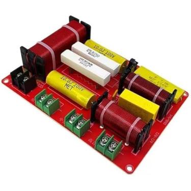 Imagem de 2 Pcs 3 Vias 250w Circuito De Filtro De áudio 850hz / 4000hz Alto-falante Estéreo Filtro De Crossover 3 Unidades