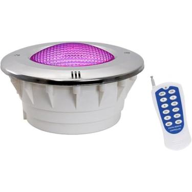 Imagem de Lâmpada De Piscina Led, Iluminação Subaquática Embutida Par56, Superfície De Aço Inoxidável 12v à Prova D'água Ip68 Para Piscina Acima E Abaixo Do Solo, Warm White, 25W