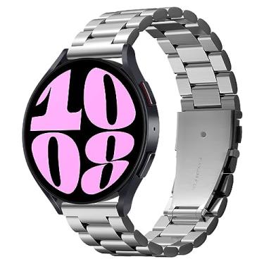 Imagem de Spigen Modern Fit compatível com Samsung Galaxy Watch FE, 6/5/4 44/40mm, Classic 6 47/43mm, 5 Pro 45mm, 4 Classic 46/42mm, 3 41mm, Active 1&2 Banda - Prata