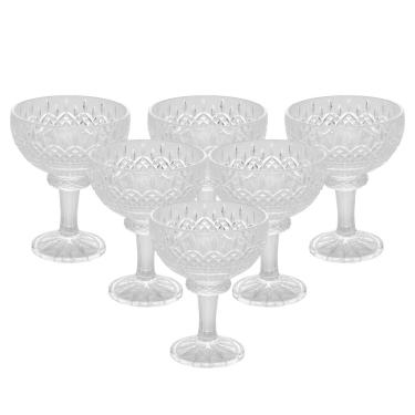 Imagem de Conjunto 6 Taças Sobremesa Wolff Lys 260ml Cristal Elegante Refinado