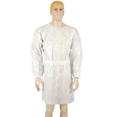 Imagem de Kit 5 Avental Manga Longa Pp20 Branco M C Tiras Best Fabril