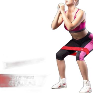 Imagem de Kit 5 Faixa Elastica Treino Ginastica Pilates E Fisioterapia