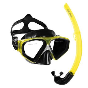 Imagem de Kit de Mergulho Máscara+Respirador Cetus Rapallo Fun, Amarelo