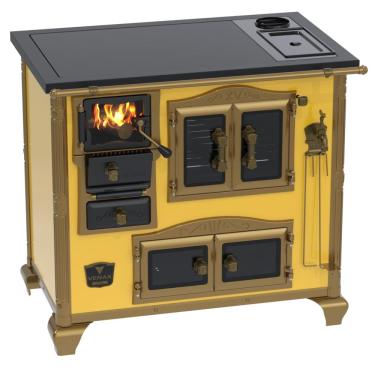 Imagem de Fogao a Lenha Venax n 2 Imperador Premium Caldeira Amarelo SD