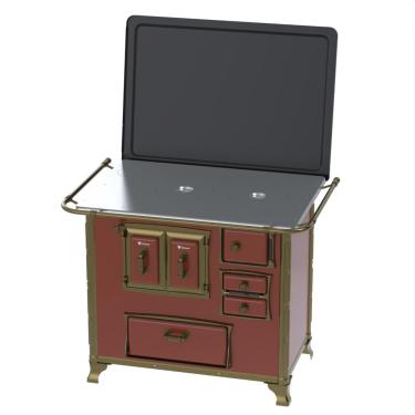 Imagem de Fogao a Lenha Venax n 2 Renaissance Chapa de Aluminio Tabaco SE