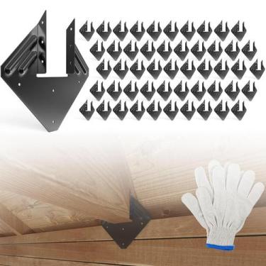 Imagem de Hurricane Ties Oscorna de calibre 14 para vigas, 50 unidades galvaniza