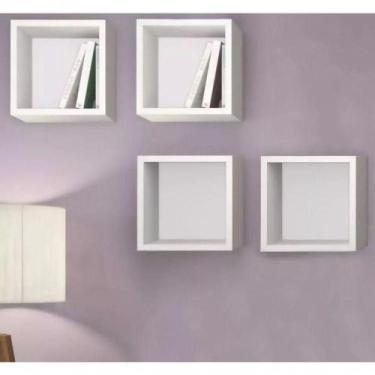 Imagem de Nichos Decorativo Quadrado Kit 3 un Branco - OUTRAS MARCAS