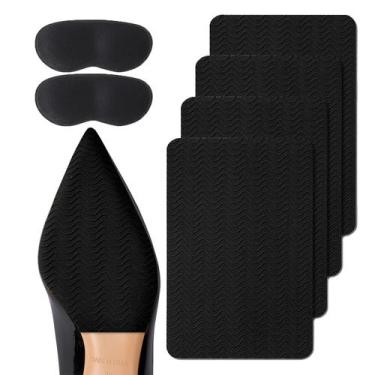 Imagem de Protetor de sola de sapato GQTJP para salto alto, silicone, 4 peças