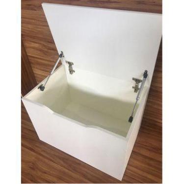 Imagem de Baú Para Guardar Brinquedos Infantis Em Mdf Brancotx - B&D Arte e Deco