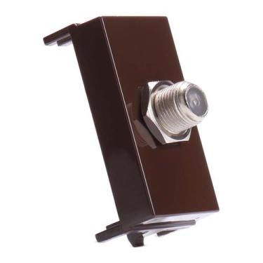 Imagem de Módulo Tomada TV Coaxial Marrom Infiniti - Margirius, Marrom