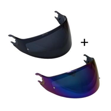 Imagem de Viseira Capacete Shark Skwal Camaleão e Viseira Fume - Visor 1