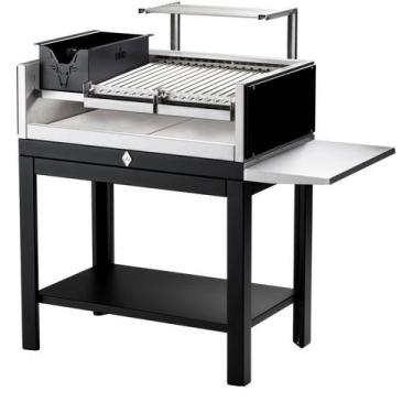 Imagem de Parrilla Com Base Grelha Argentina + Descanso + 1 Apoio Lateral HMD