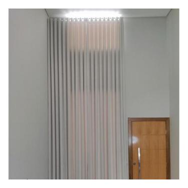 Imagem de Cortina Luxuosa Sobre Medida Wave Deslizante Pé Direito Alto Luxo - Sa