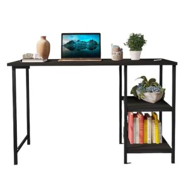 Imagem de Escrivaninha Mesa Office Estudo Estilo Industrial 110cm (Preto/preto)