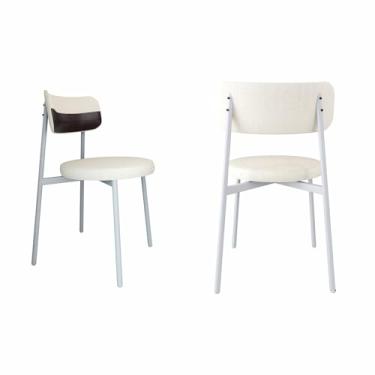 Imagem de 2 Unidades Cadeira Kyta fixa C/4 Pés 50 X 44,7 X 83,8 cm Pés Brancos