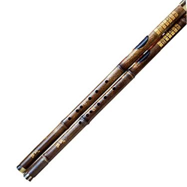 Imagem de TUNOFUN Flauta de bambu flauta de bambu roxa bawu transversal bawu instrumentos musicais flauta profissional F/G chave para iniciantes flauta instrumento musical gravador soprano