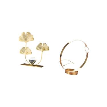 Imagem de Bothyi Suporte para Garrafas de Vinho de Ferro, Enfeite Decorativo de Mesa, Decoração Moderna para Casa, Colecionáveis, Folhas, Estátua, Vinho Tinto, Bebida