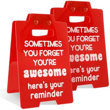 Imagem de 2 peças engraçadas decoração de escritório motivacional placas de escritório para mesa de escritório placas legais com citações de escritório placas de acrílico com frases para mulheres homens colegas