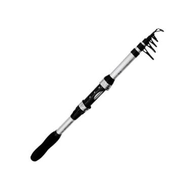 Imagem de Vara de Pesca de Viagem Vara de pesca portátil telescópica 1,8 m, peso da isca: 5-20 g, comprimento fechado: 40,5 cm(Gray)