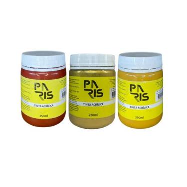 Imagem de Kit Calor e Areia Tinta Acrílicas Artística Paris 250ml