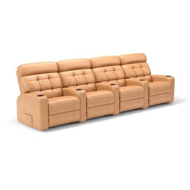 Imagem de Sofá 4 Lugares Reclinável Elétrico Massageador em material sintético I