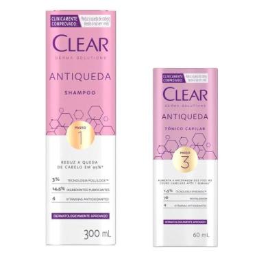 Imagem de Kit 1 Tônico Clear Derma Solutions Antiqueda 60ml