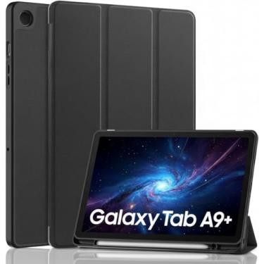 Imagem de Capa Flip Premium para Tablet Samsung [Galaxy Tab A9+ / A9 Plus 11"] (Modelos SM-X210/X216/X218) 2023, Case Anti Impacto com Suporte para Pencil, Leve e Resistente, Cor Preto 11 Polegadas