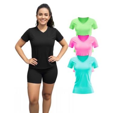 Imagem de Kit 3 Camiseta Manga Curta Dryfit Fitness Academia Cores Sortidas - As