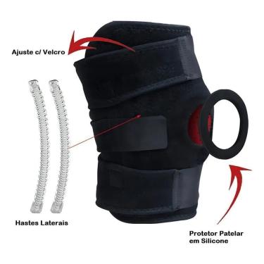 Imagem de 10X Tensor De Joelho Patela Neoprene Crossfit Treino Joelhe